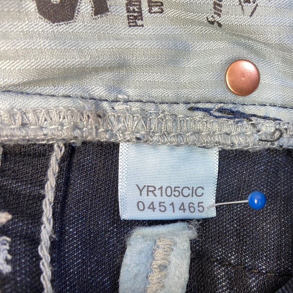 Salvage Supply Co Jeans Boys 14 Dark Wash Excellent Embroidered Thick Stitch - Picture 5 of 15